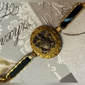 Vintage UNITED STATES NAVY WWII Sweetheart bracelet